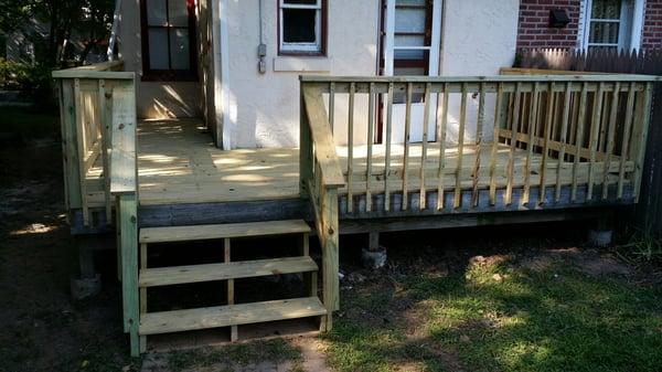 Deck installation in progrss.