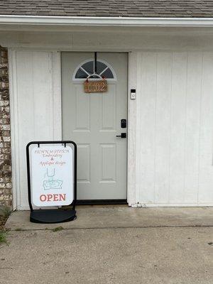 Welcome! Behind this door quality embroidery is taking place.