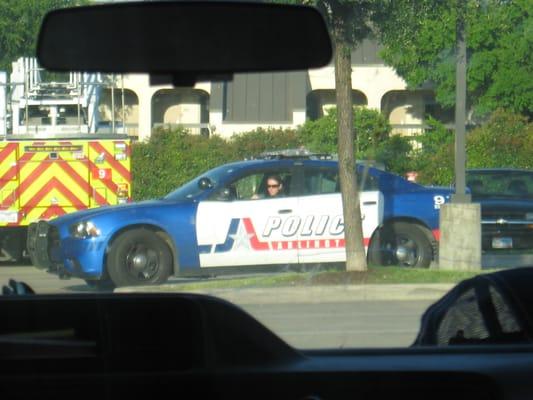 Then the police showed up - two squad cars!