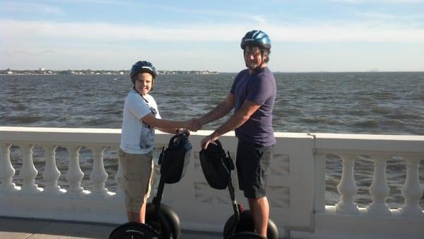 Father/son fun along Bayshore