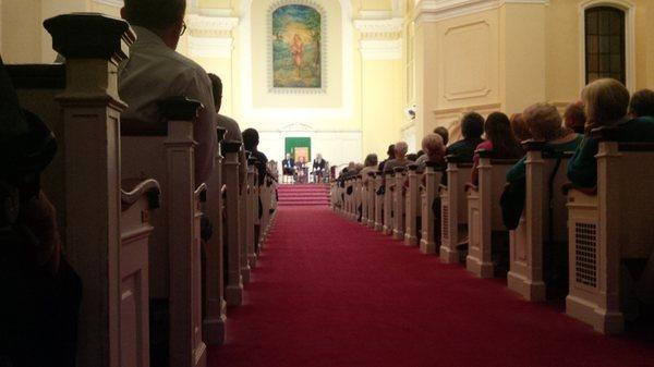 GodMother of punk giving her sermon.