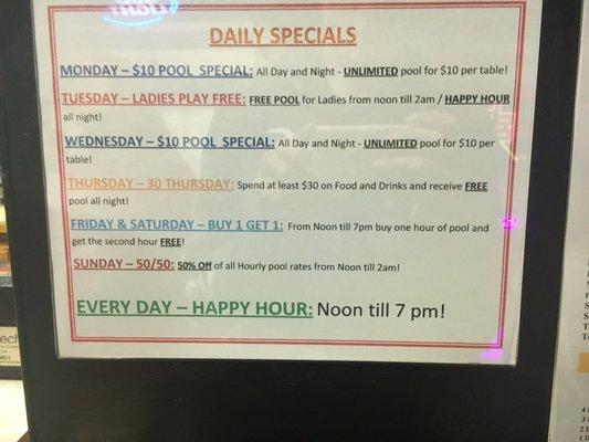 Their Specials