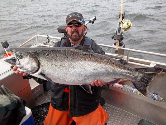 Owner Phil Pirone with a dandy Chinook