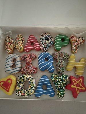 Awesome custom donut order!