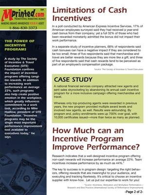 Incentive Programs Page 2 of 2