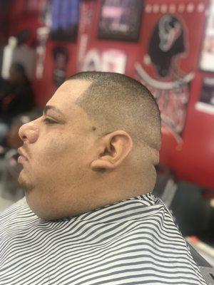 Mid- bald fade