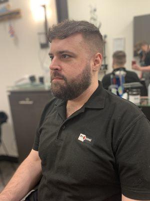 Beard work done by Toni