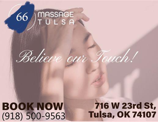 Discover a new level of relaxation at 66 Massage Tulsa!