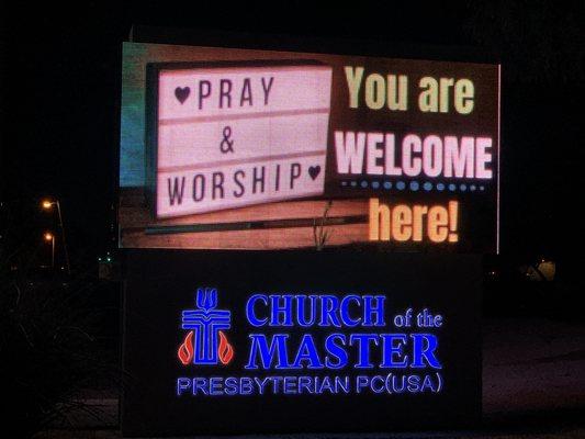 You are invited to church here.