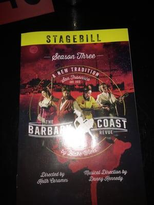 Here for the Barbary Coast Revue