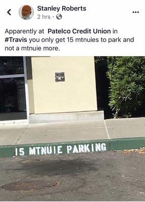 Parking mtnuies?