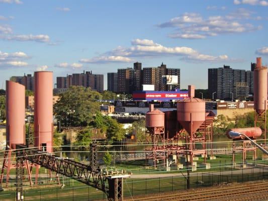 Concrete Plant park, as seen from Whitlock avenue subway station