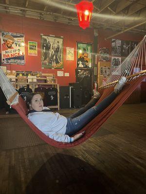 Hammocks inside