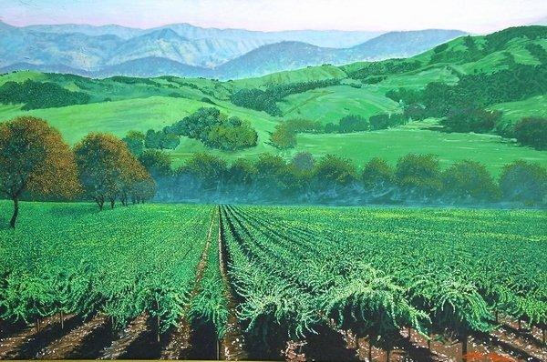 " Sonoma Vineyard"  24 x 36 oil painting and gicle'e