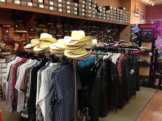 Men's western shirts and hats