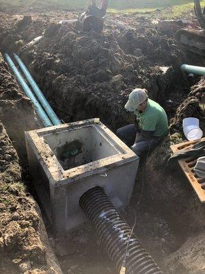 Catch basin installation