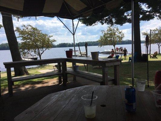 Lunch and drinks from the patio