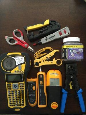 Tools we use for termination, testing, tracing & to labeling.