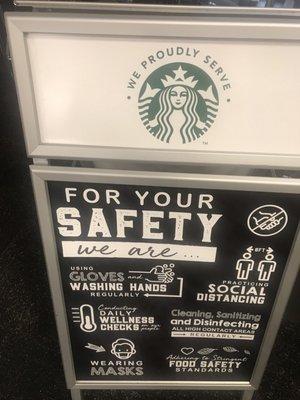 Keeping safe at Starbucks