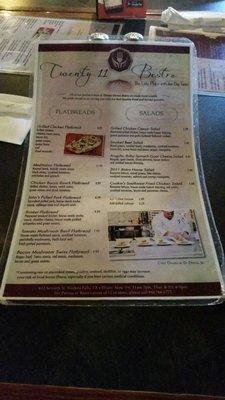 Menu Front