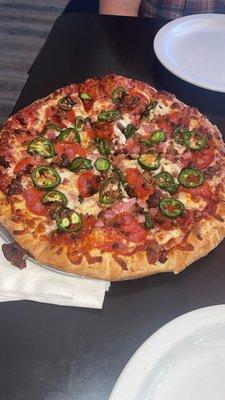 Meat Lovers with jalapeños