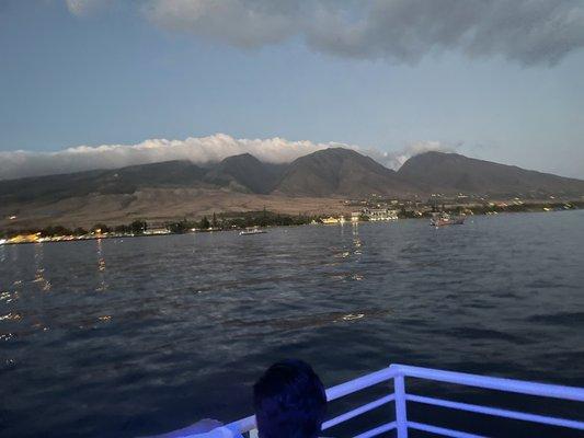 View from our table on the boat