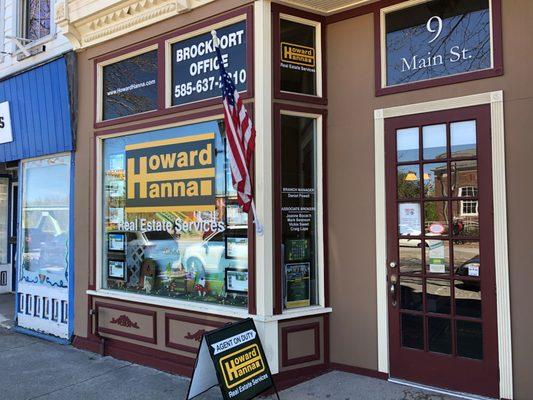 Our front entrance at 9 Main Street, in the Village of Brockport