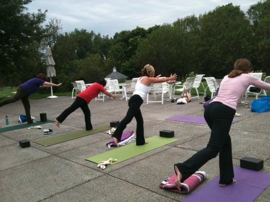 Yoga at Gorgeous North Oaks Golf Club, 9:15 Tues. Open to everyone! Try it for $10