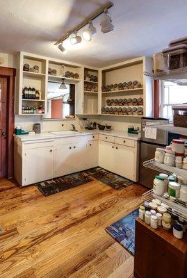 Second Nature Clinic's Apothecary, where all our patients herbs are made and stored.