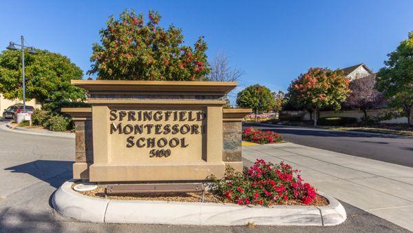 Outside of Springfield Montessori School Dublin Campus