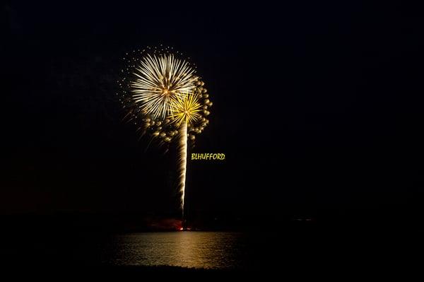 Paola's 4th of July firework display at Lake Miola. July 3rd, 2013