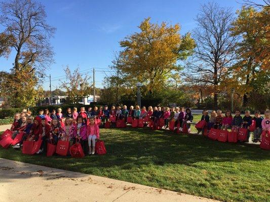 Our monthly visit to the Batavia Public Library