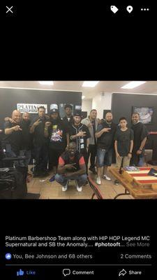 Platinum Styles Crew and Rap Legend Supernatural