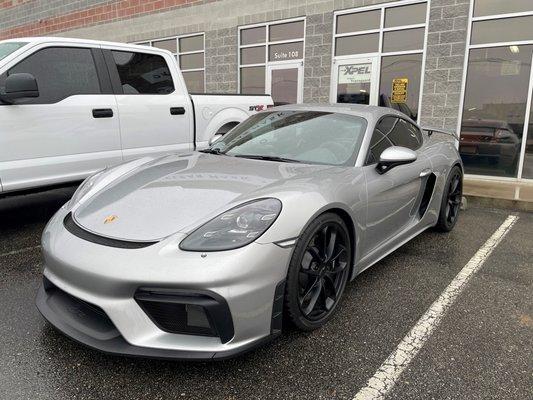 Porsche 718 Cayman GT4 with XPEL PPF and Ceramic Coating