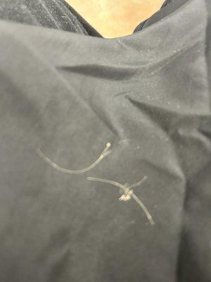 Pieces of hair falling out