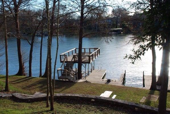 Sit on the deck and enjoy the view