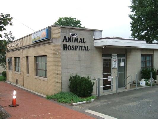 Maplewood Animal Hospital across from Dunkin' Donuts at Milburn avenue (cross street)