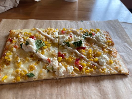 Mexican Corn Summer Special pizza