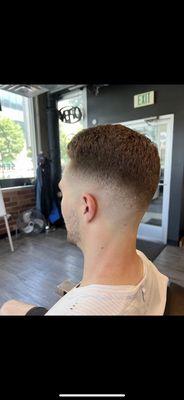 Mid bald fade by Jolissa