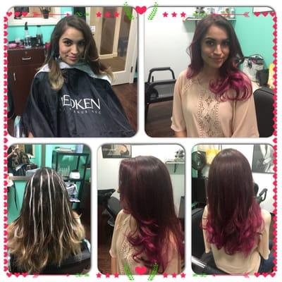 Pink Balayage