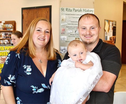 5th born daughter at her baptism