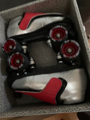 My skates that I got from Frye's roller Rink