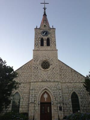 Front of church