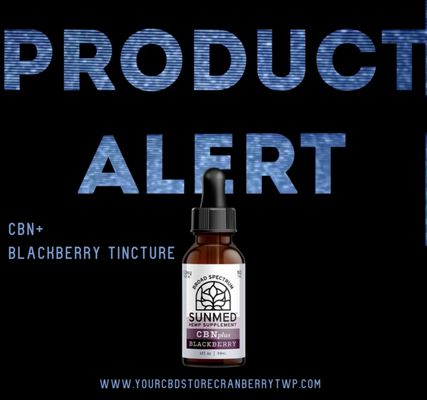 CBN+ Blackberry ~ This nighttime under-the-tongue tincture features valerian root & lavender essential oils with linalool.