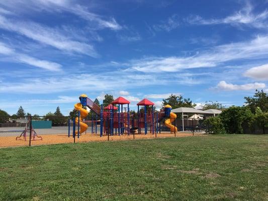 Big playground in the back