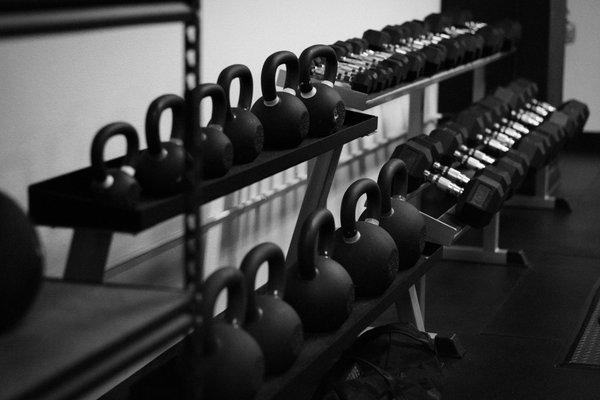 We like Kettlebells and Dumbbells, too.