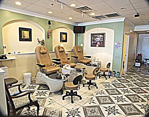 Pedicure stations