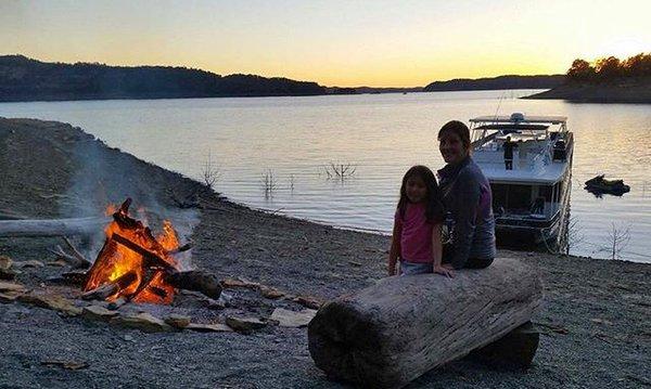 Campfire on Low Gap Island