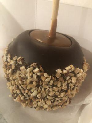 Dark chocolate caramel apple