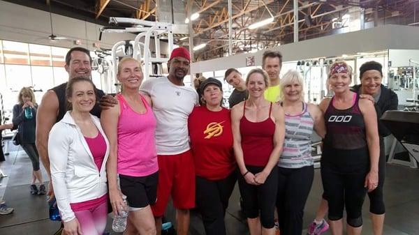 Still smiling after a tough Resistance Training (RT) workout!